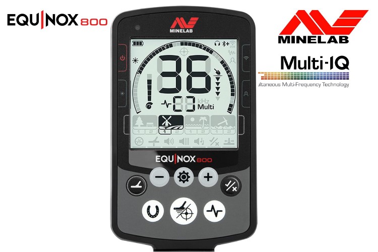 Metalldetektor Minelab Equinox 800 mit zusätzlicher 15cm Suchspule (EQX06)