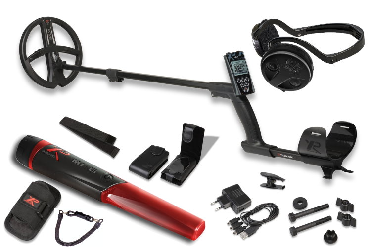 Metalldetektor XP Deus mit 22cm Spule X35 und M-6 Pinpointer