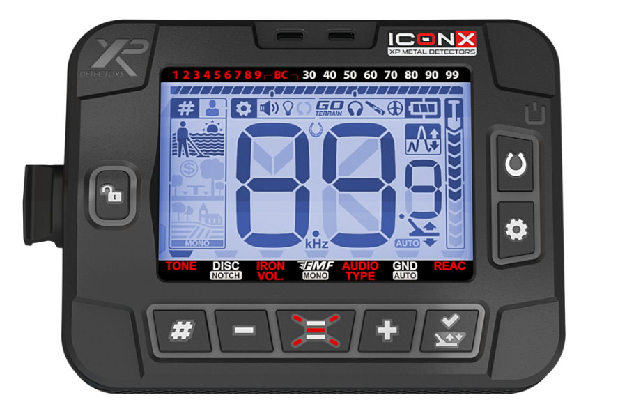 Metalldetektor XP IconX mit 28cm Suchspule und WSA Stereo-Funkkopfh&ouml;rer